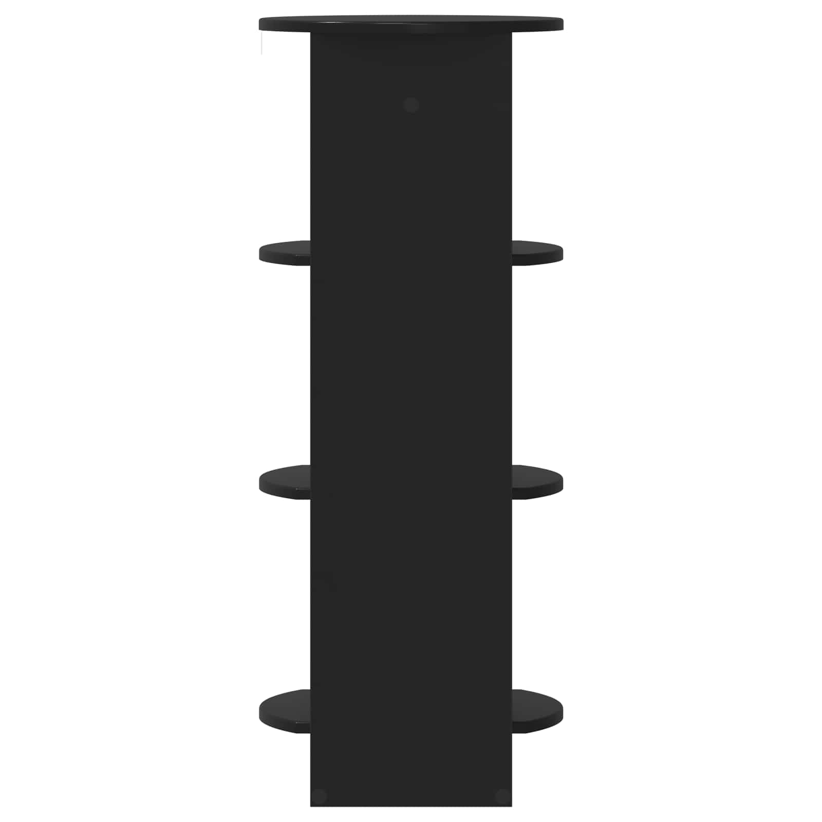 Armario auxiliar Negro 40 x 40 x 100 cm Madera de ingeniería