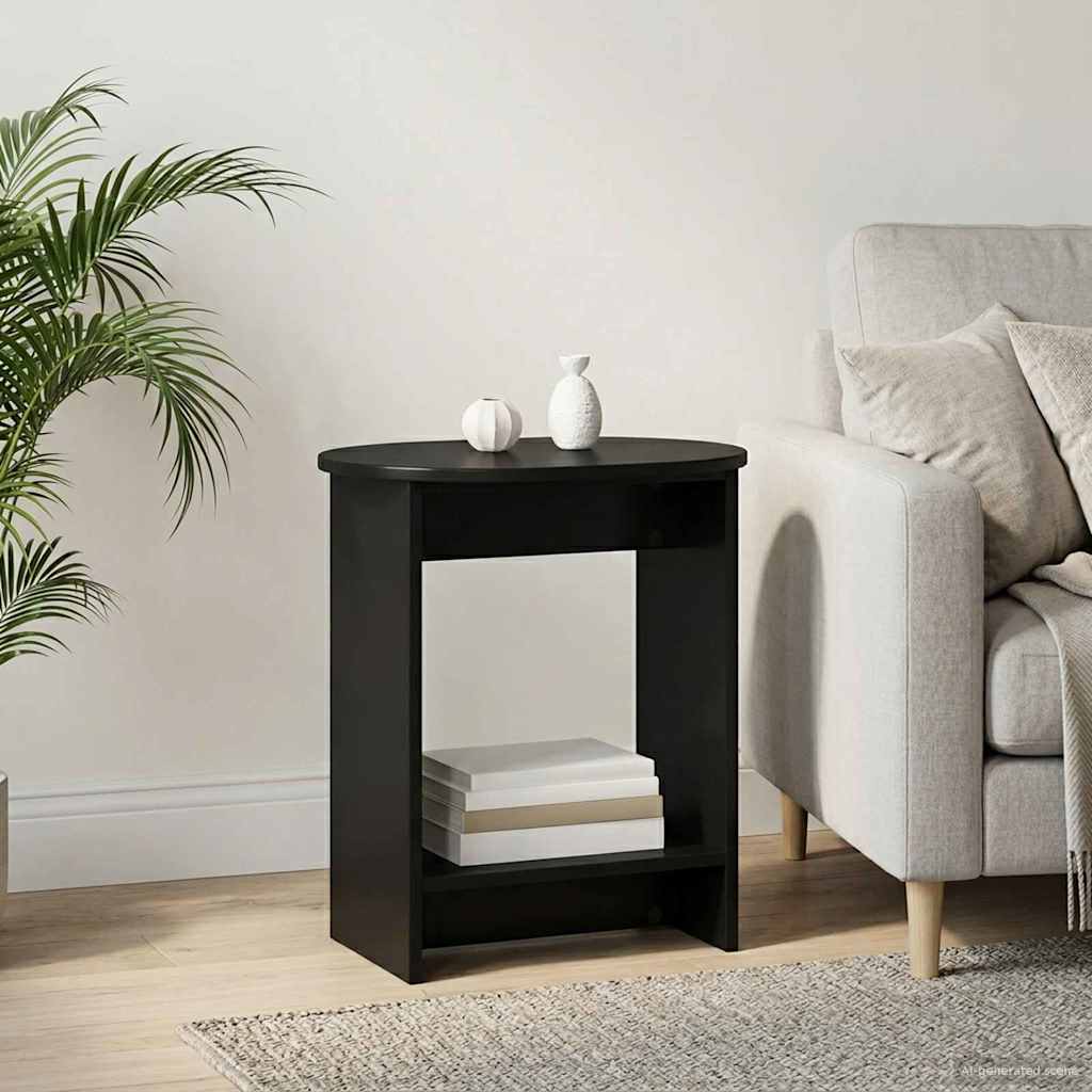 Side table White 50 x 39.5 x 55 cm Engineered wood