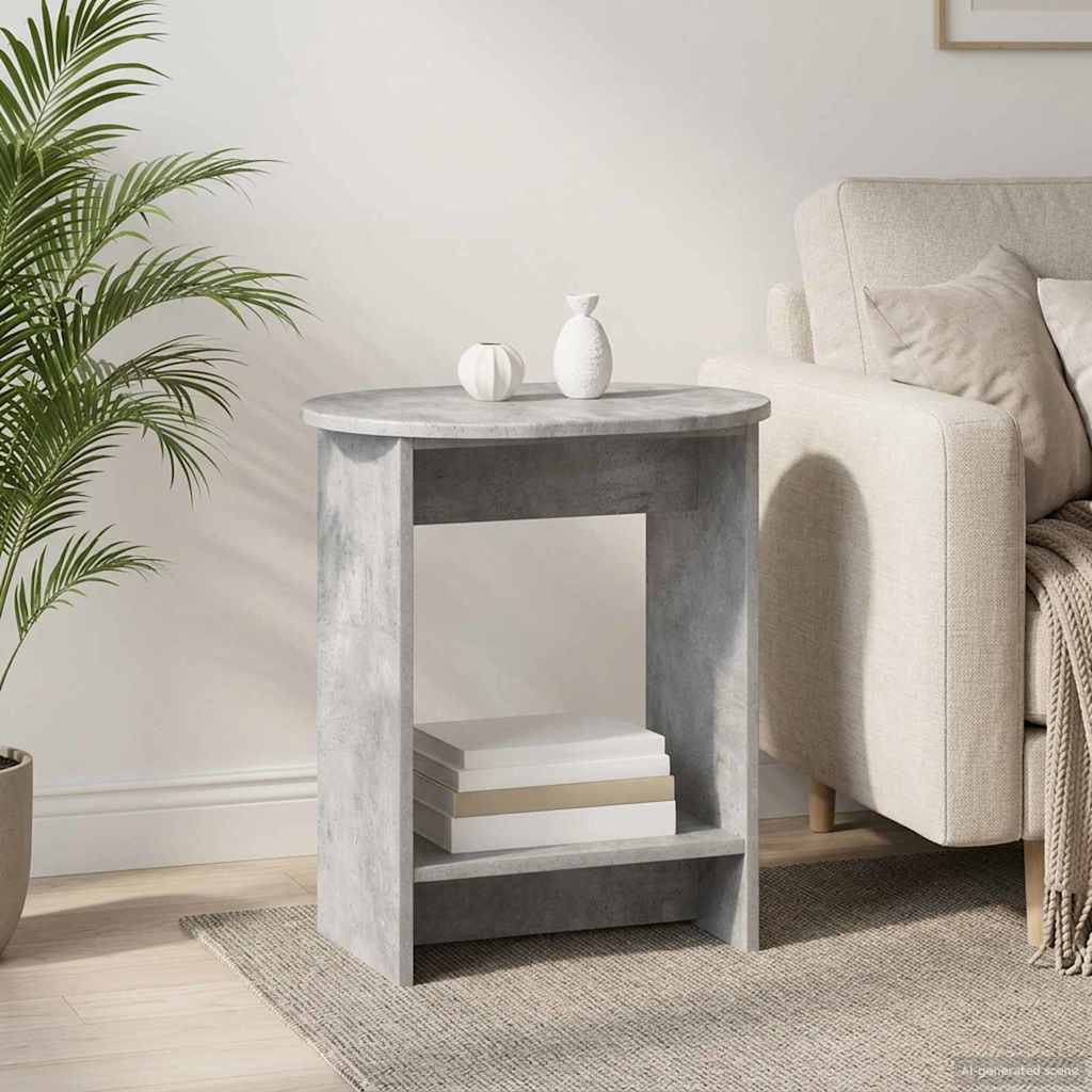 Side table White 50 x 39.5 x 55 cm Engineered wood