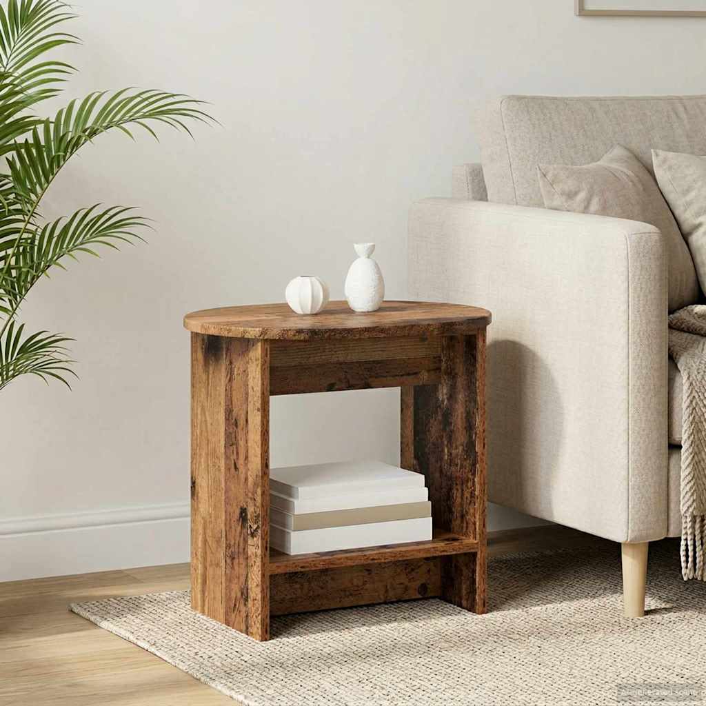 Side table White 50 x 39.5 x 55 cm Engineered wood