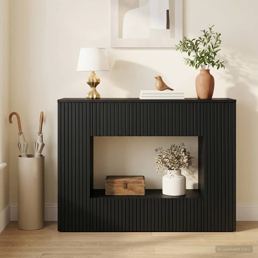 High Gloss Console Table 101 x 29 x 74 cm Engineered Wood