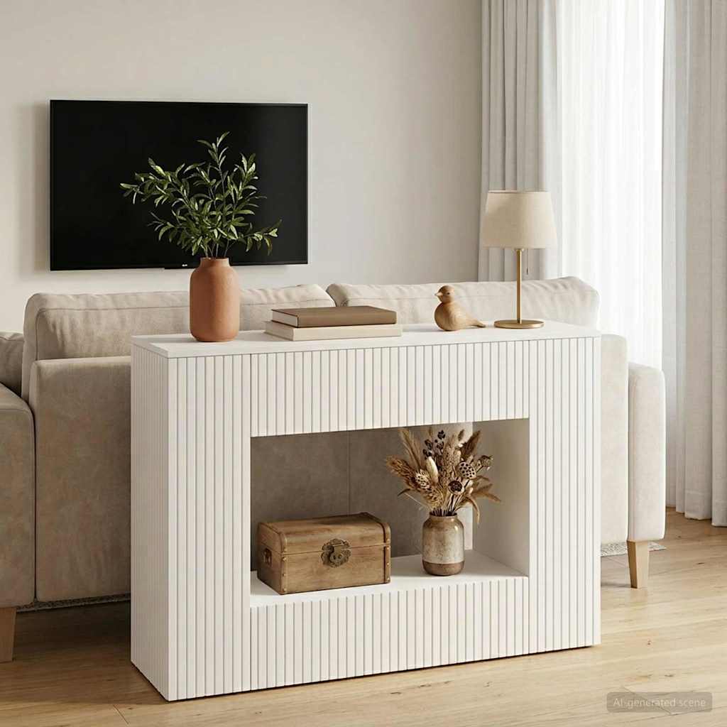 Mesa Consola Alto Brillo 101 x 29 x 74 cm Madera de ingeniería