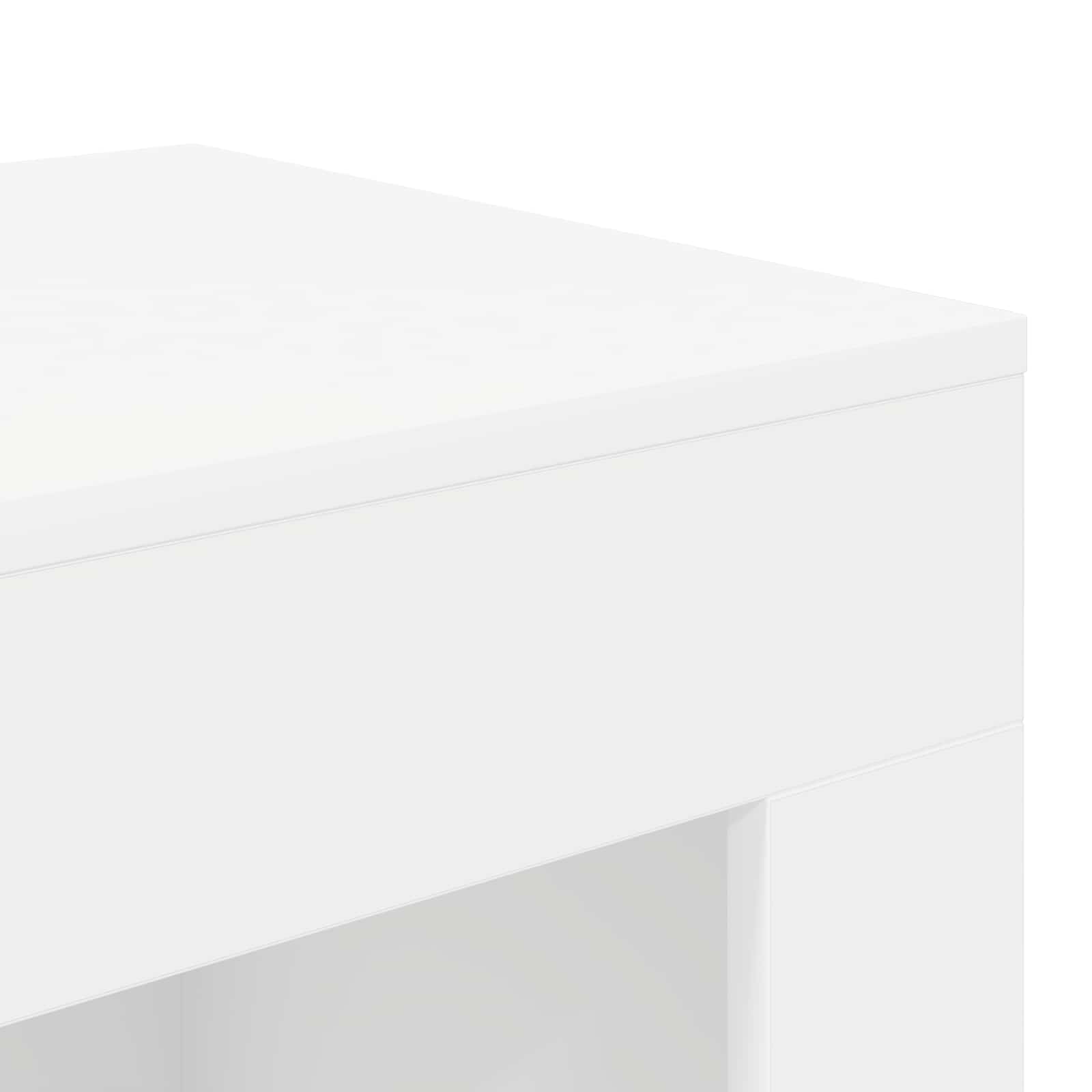 Mesa lateral Blanco 60 x 40 x 65 cm Madera de ingeniería