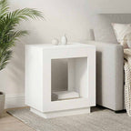 Mesa lateral Blanco 60 x 40 x 65 cm Madera de ingeniería