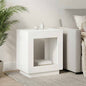 Mesa lateral Blanco 60 x 40 x 65 cm Madera de ingeniería