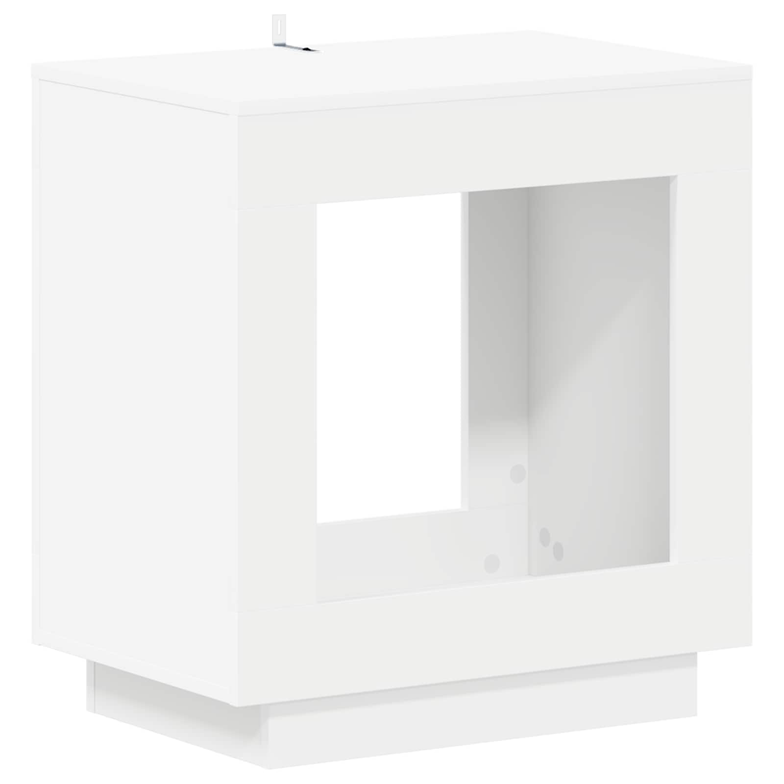 Mesa lateral Blanco 60 x 40 x 65 cm Madera de ingeniería