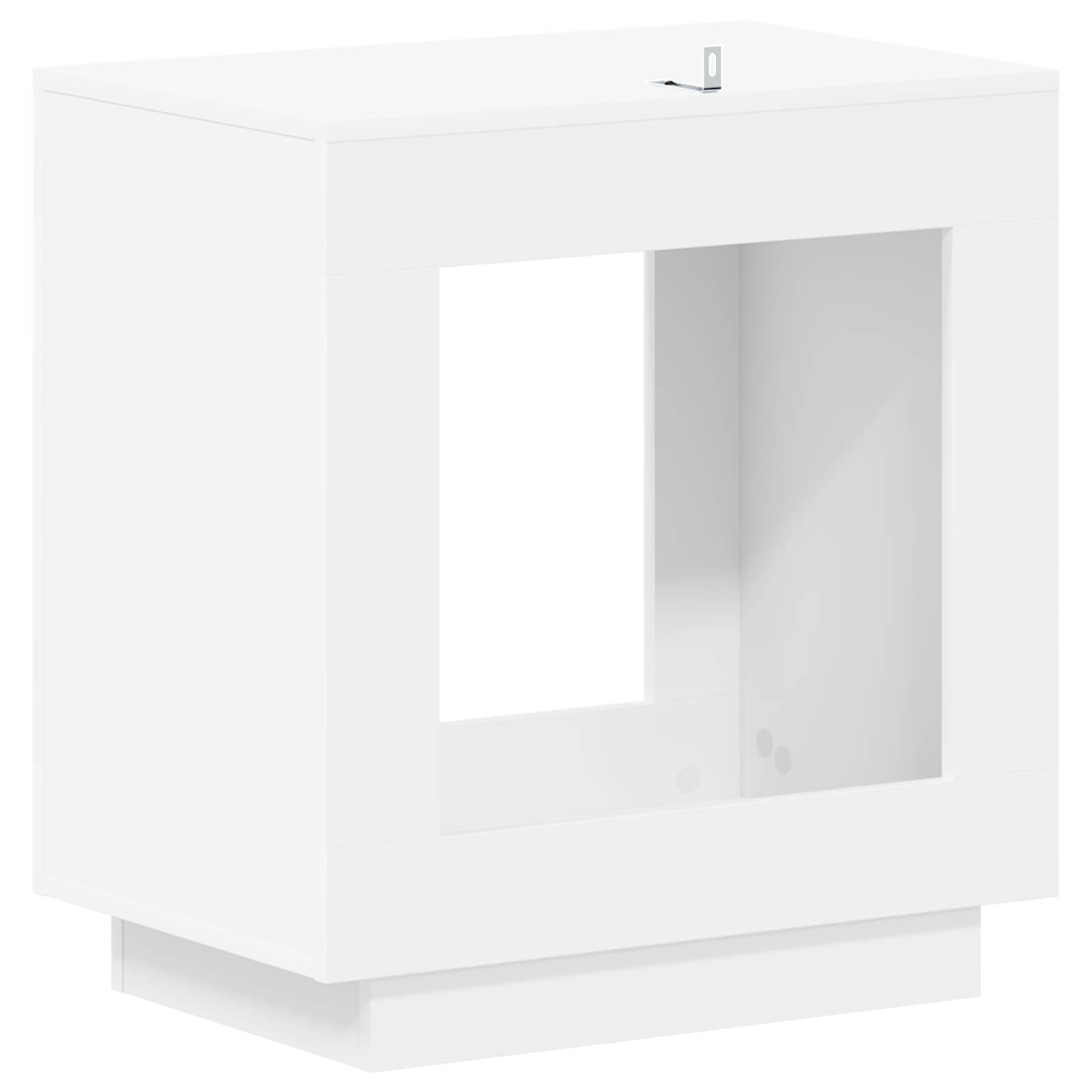 Mesa lateral Blanco 60 x 40 x 65 cm Madera de ingeniería