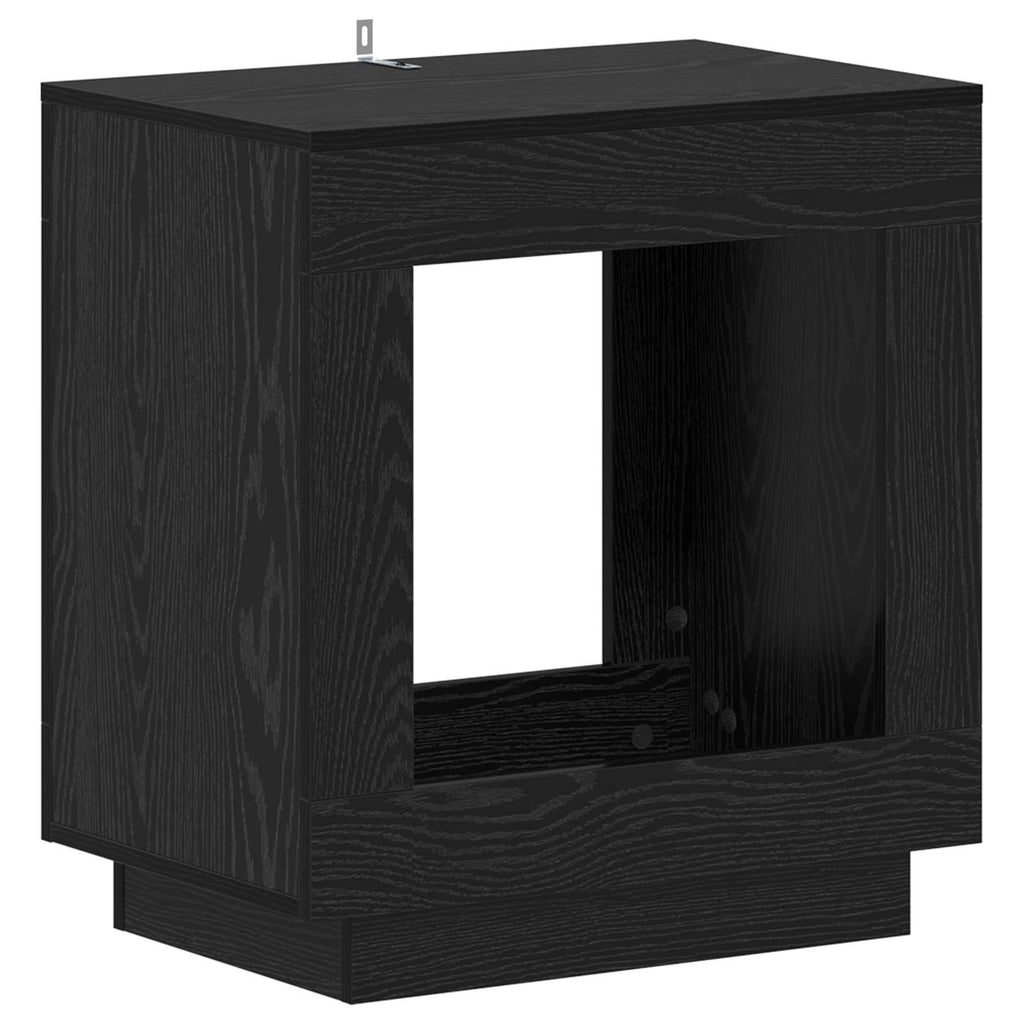 Mesa lateral Roble Negro 60 x 40 x 65 cm Madera de ingeniería