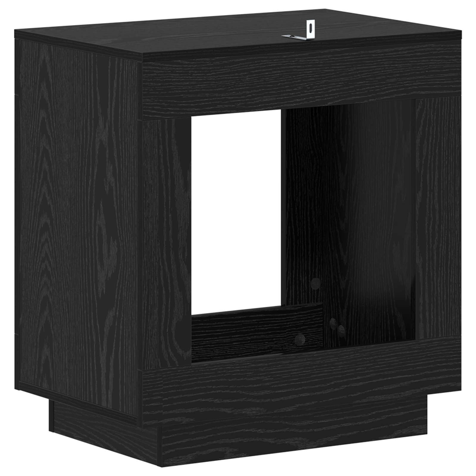 Mesa lateral Roble Negro 60 x 40 x 65 cm Madera de ingeniería