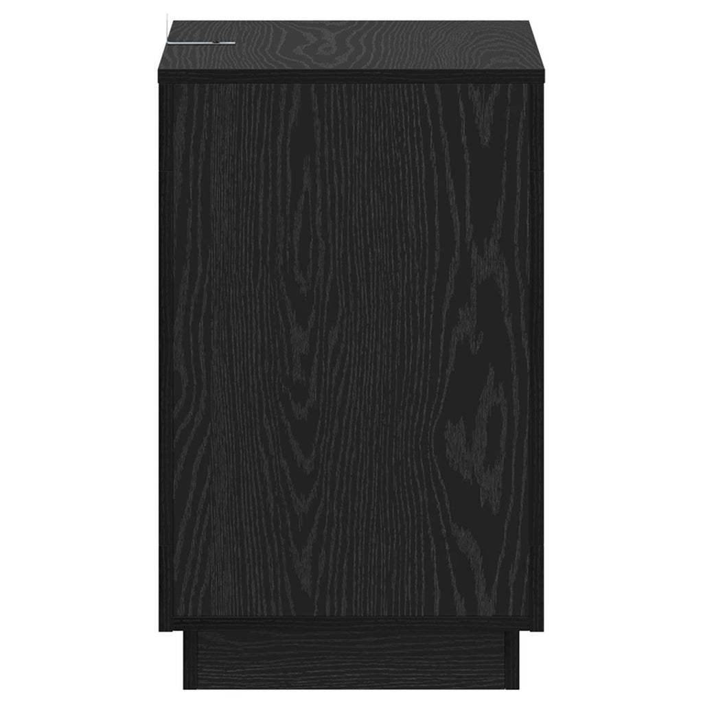 Mesa lateral Roble Negro 60 x 40 x 65 cm Madera de ingeniería