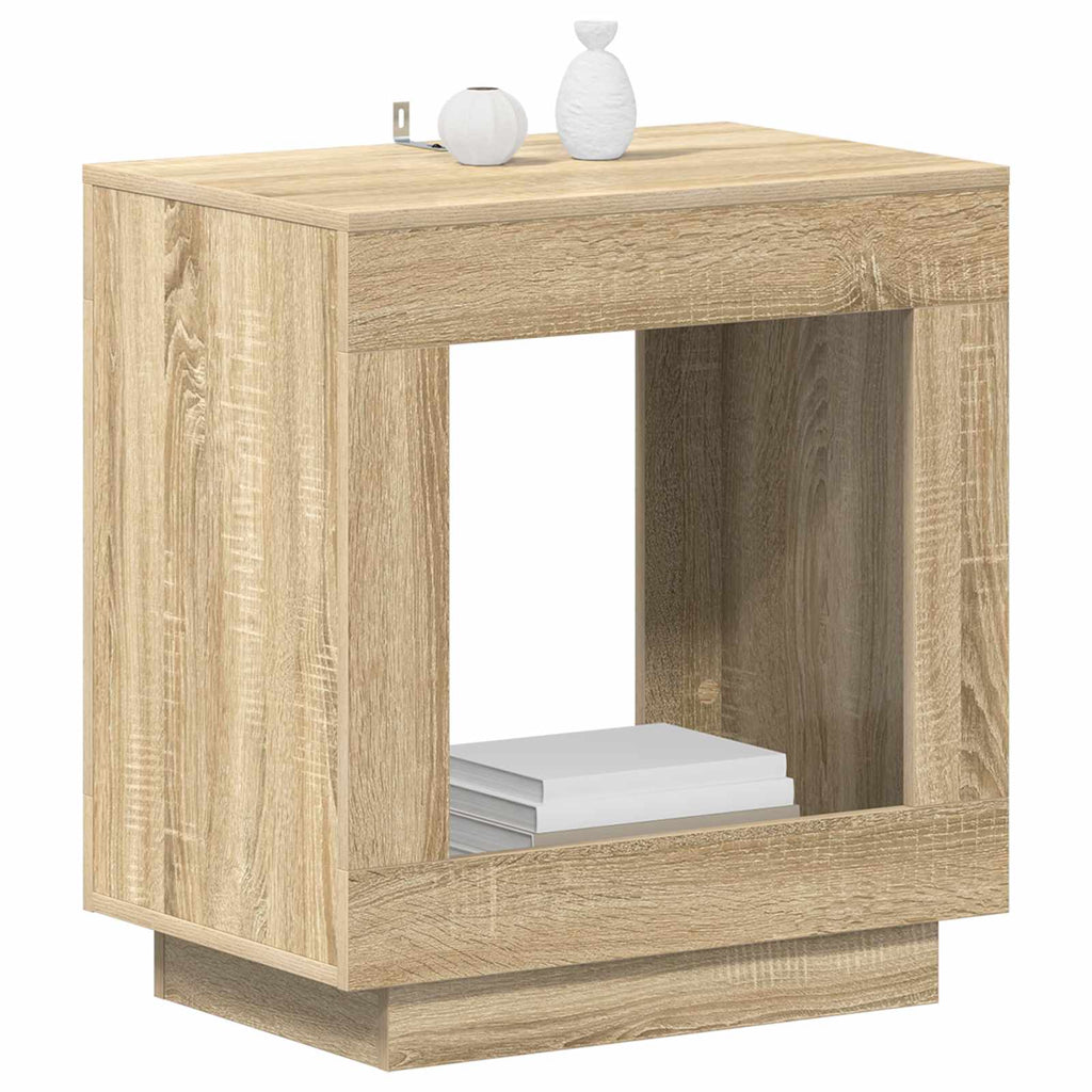 Mesa lateral Roble Sonoma 60 x 40 x 65 cm Madera de ingeniería