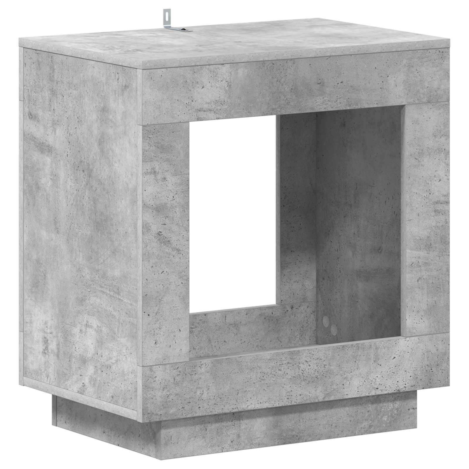 Mesa lateral Gris Hormigón 60 x 40 x 65 cm Madera de ingeniería