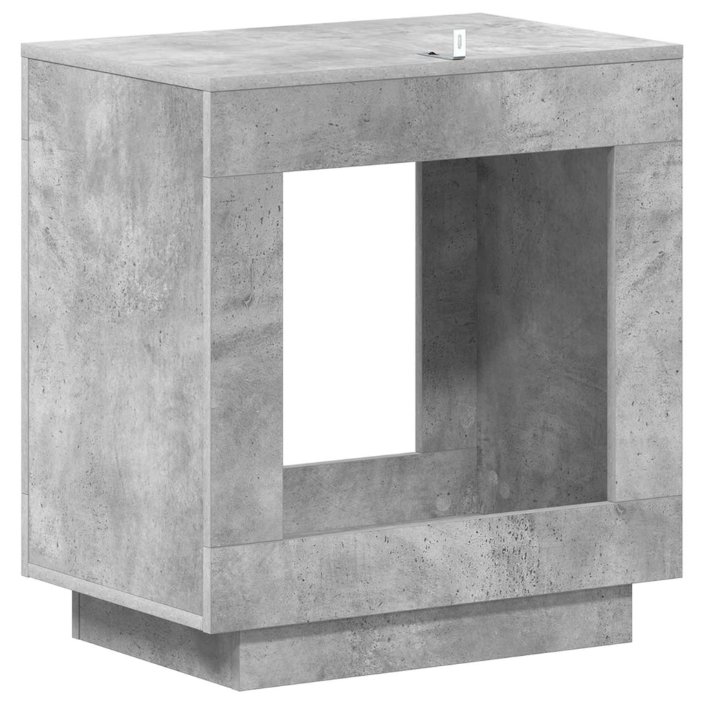 Mesa lateral Gris Hormigón 60 x 40 x 65 cm Madera de ingeniería