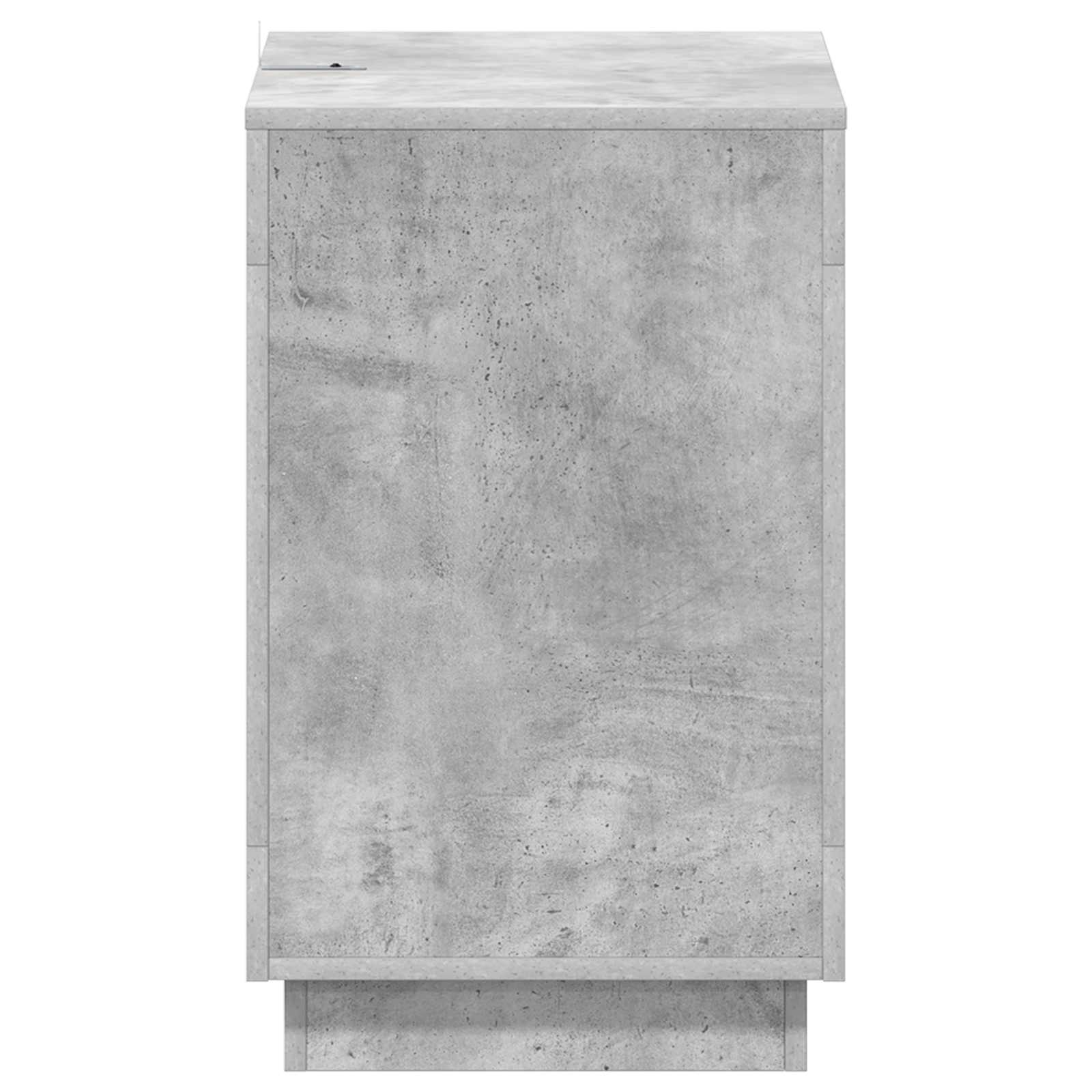Mesa lateral Gris Hormigón 60 x 40 x 65 cm Madera de ingeniería