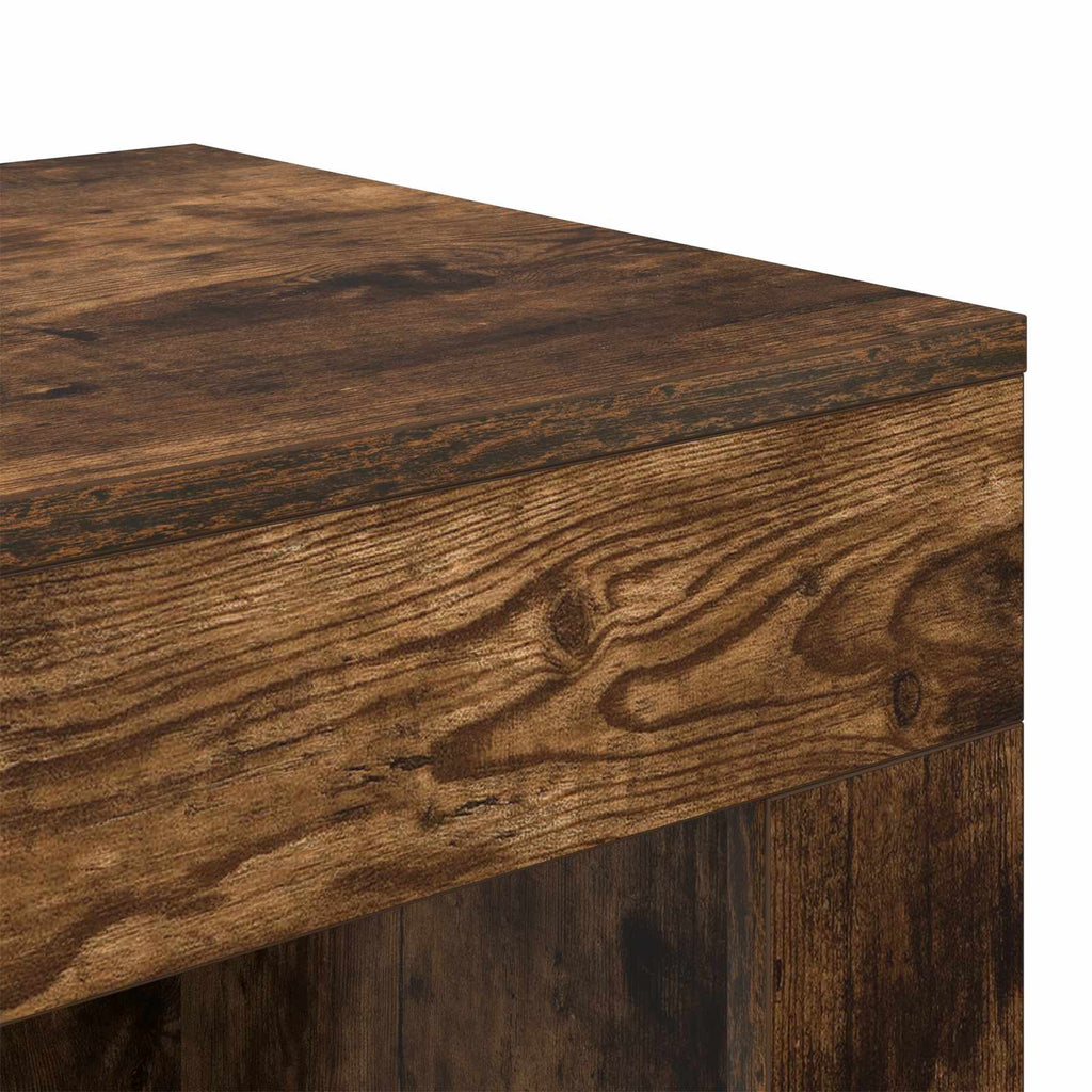 Mesa lateral Roble Ahumado 60 x 40 x 65 cm Madera de ingeniería