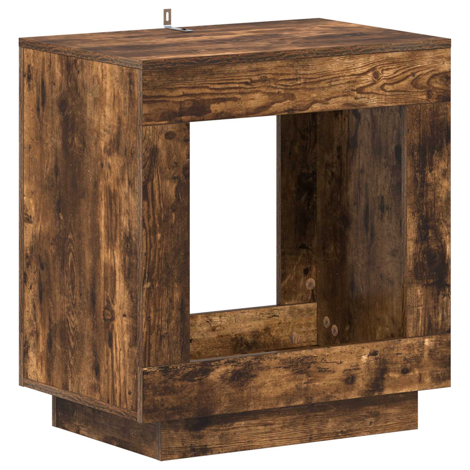 Mesa lateral Roble Ahumado 60 x 40 x 65 cm Madera de ingeniería