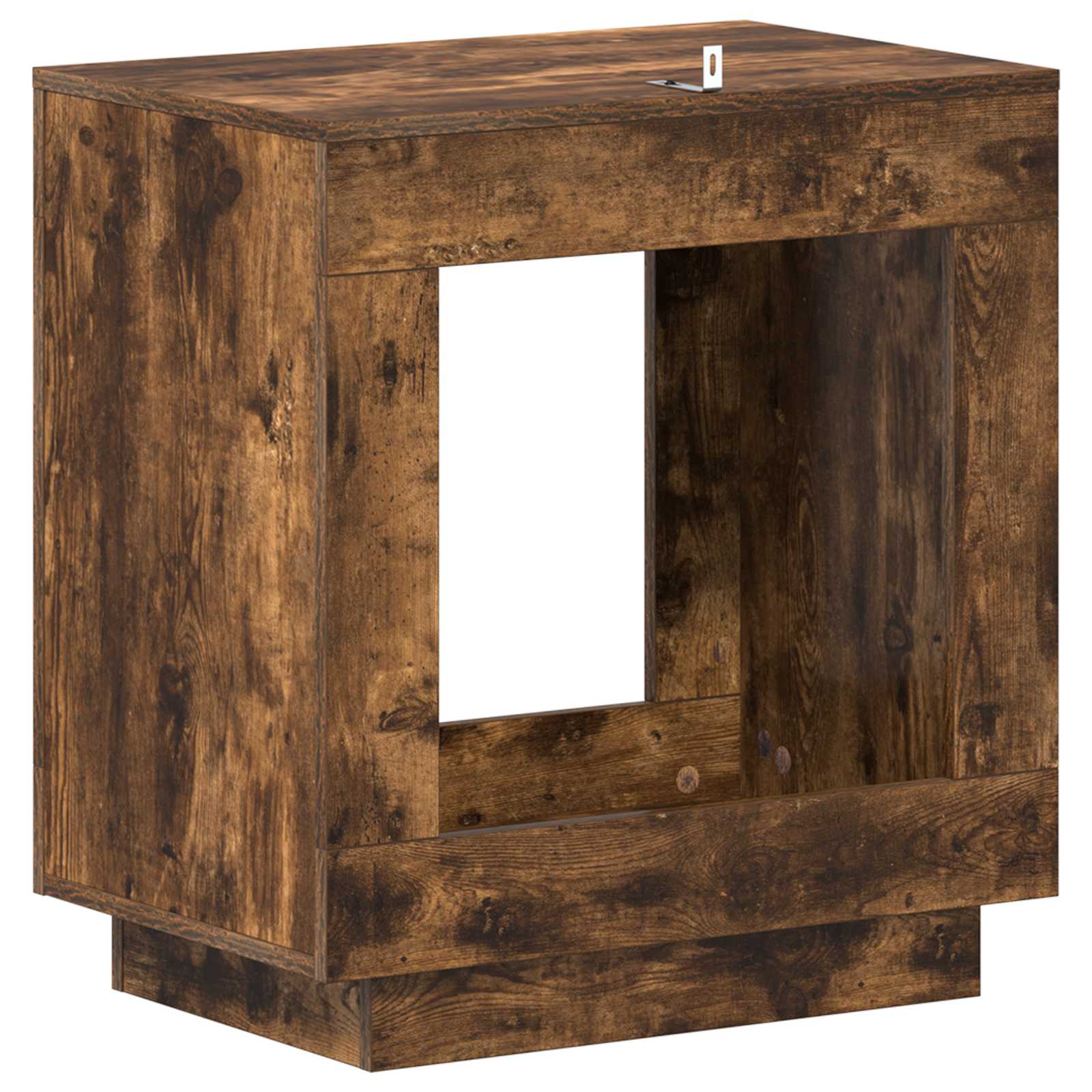 Mesa lateral Roble Ahumado 60 x 40 x 65 cm Madera de ingeniería