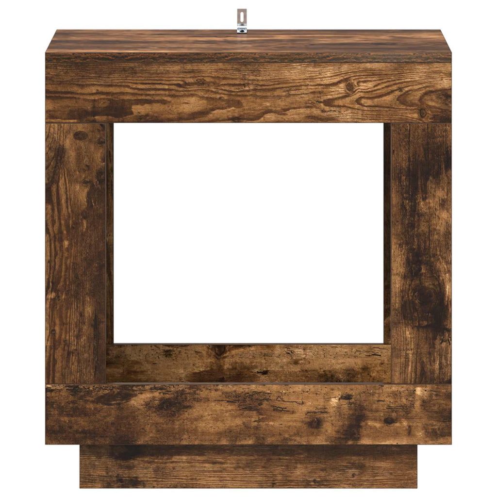 Mesa lateral Roble Ahumado 60 x 40 x 65 cm Madera de ingeniería