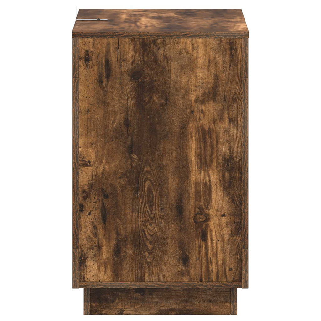Mesa lateral Roble Ahumado 60 x 40 x 65 cm Madera de ingeniería