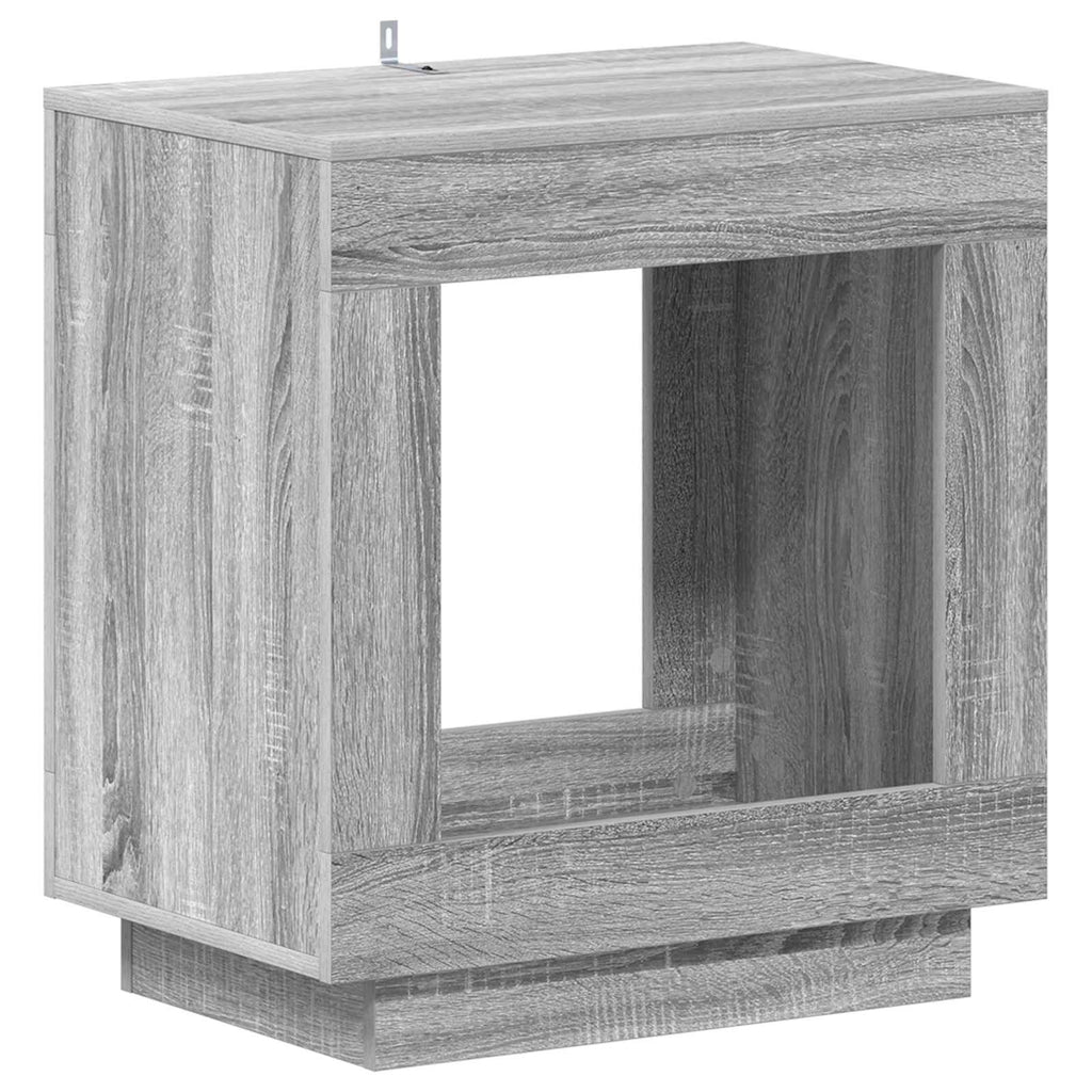 Mesa lateral Gris Sonoma 60 x 40 x 65 cm Madera de ingeniería