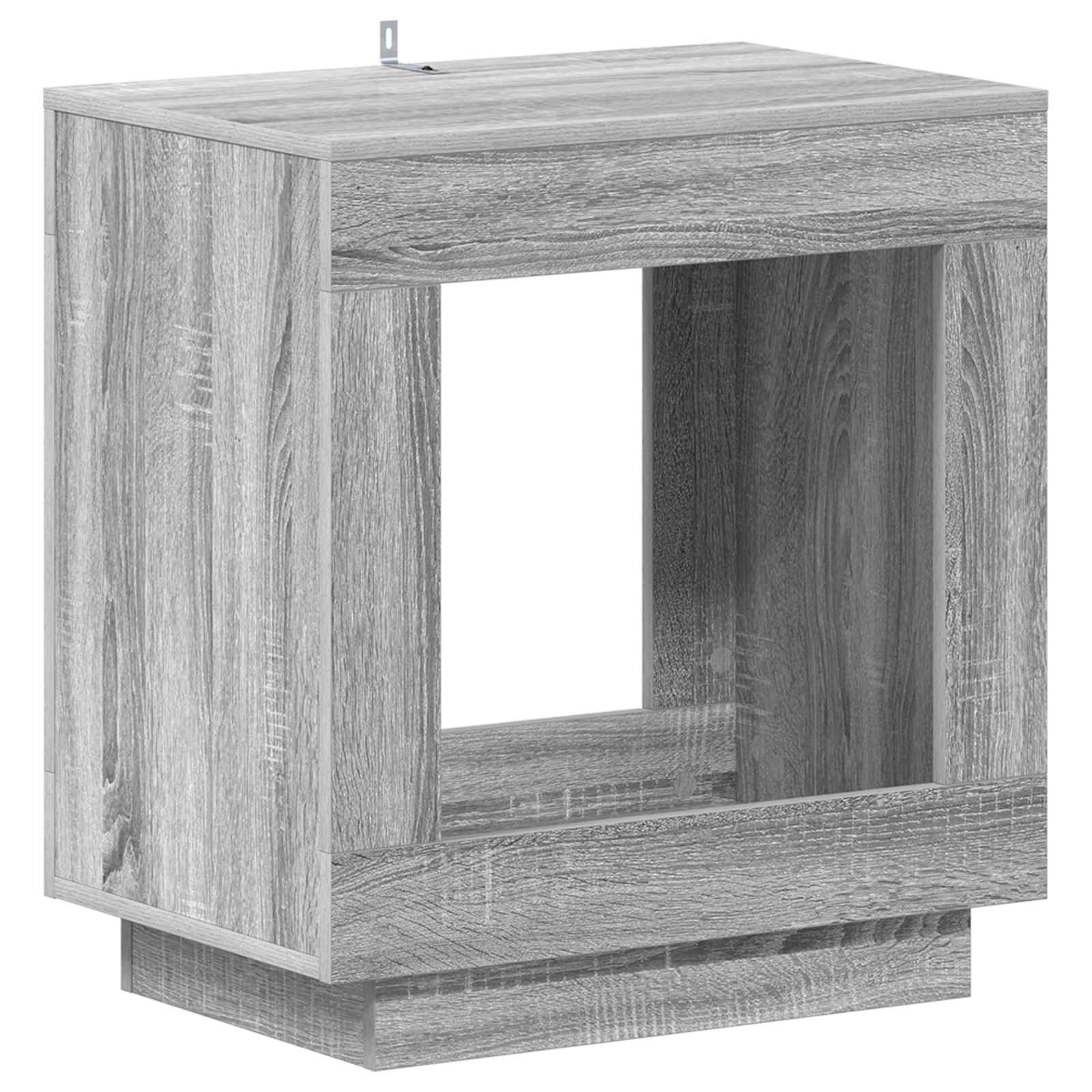 Mesa lateral Gris Sonoma 60 x 40 x 65 cm Madera de ingeniería