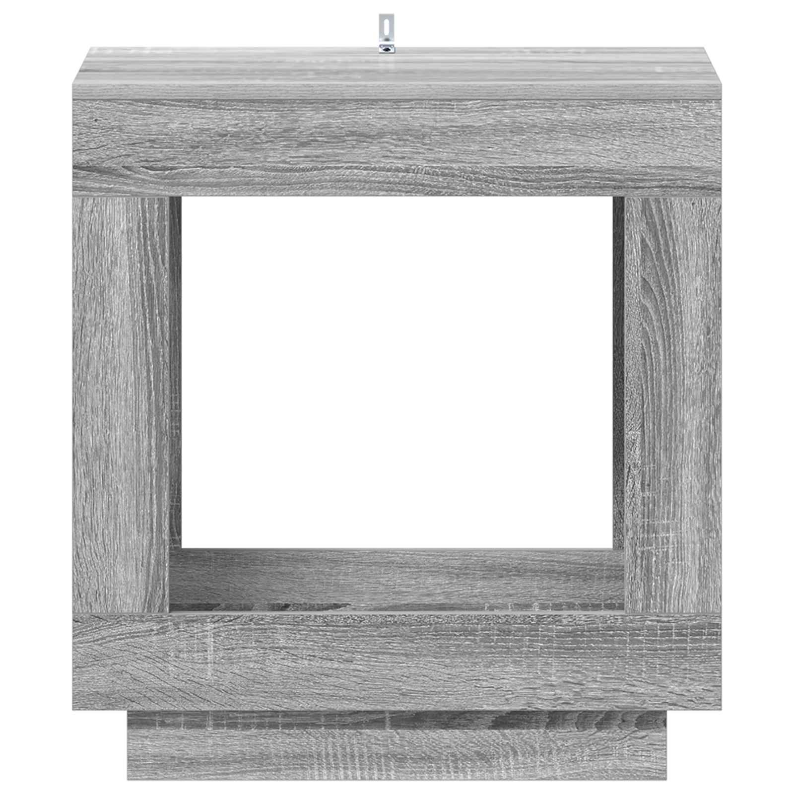 Mesa lateral Gris Sonoma 60 x 40 x 65 cm Madera de ingeniería