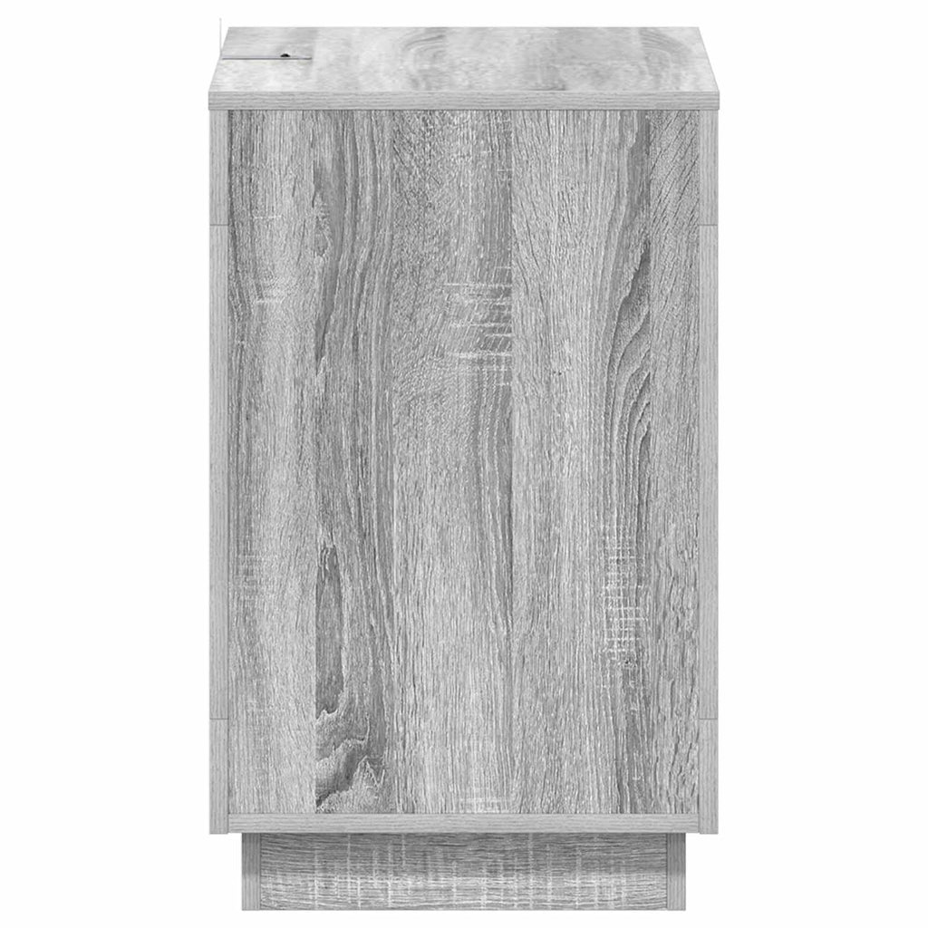 Mesa lateral Gris Sonoma 60 x 40 x 65 cm Madera de ingeniería