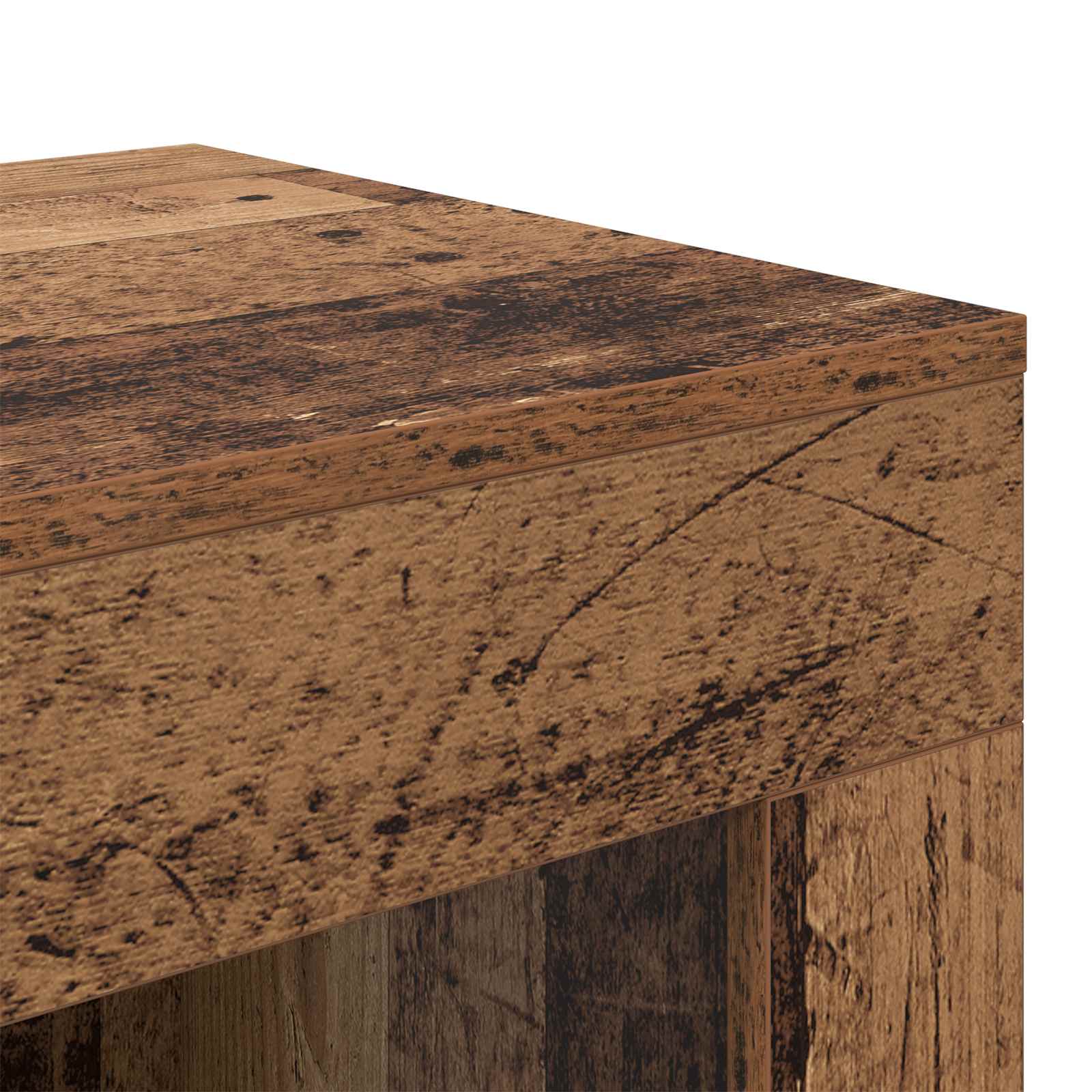 Mesa lateral Madera envejecida 60 x 40 x 65 cm