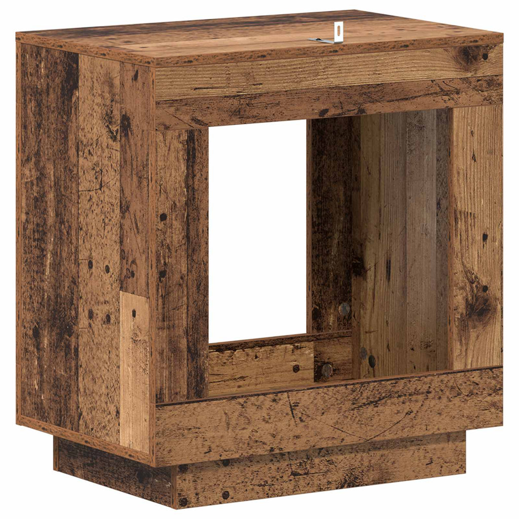 Mesa lateral Madera envejecida 60 x 40 x 65 cm