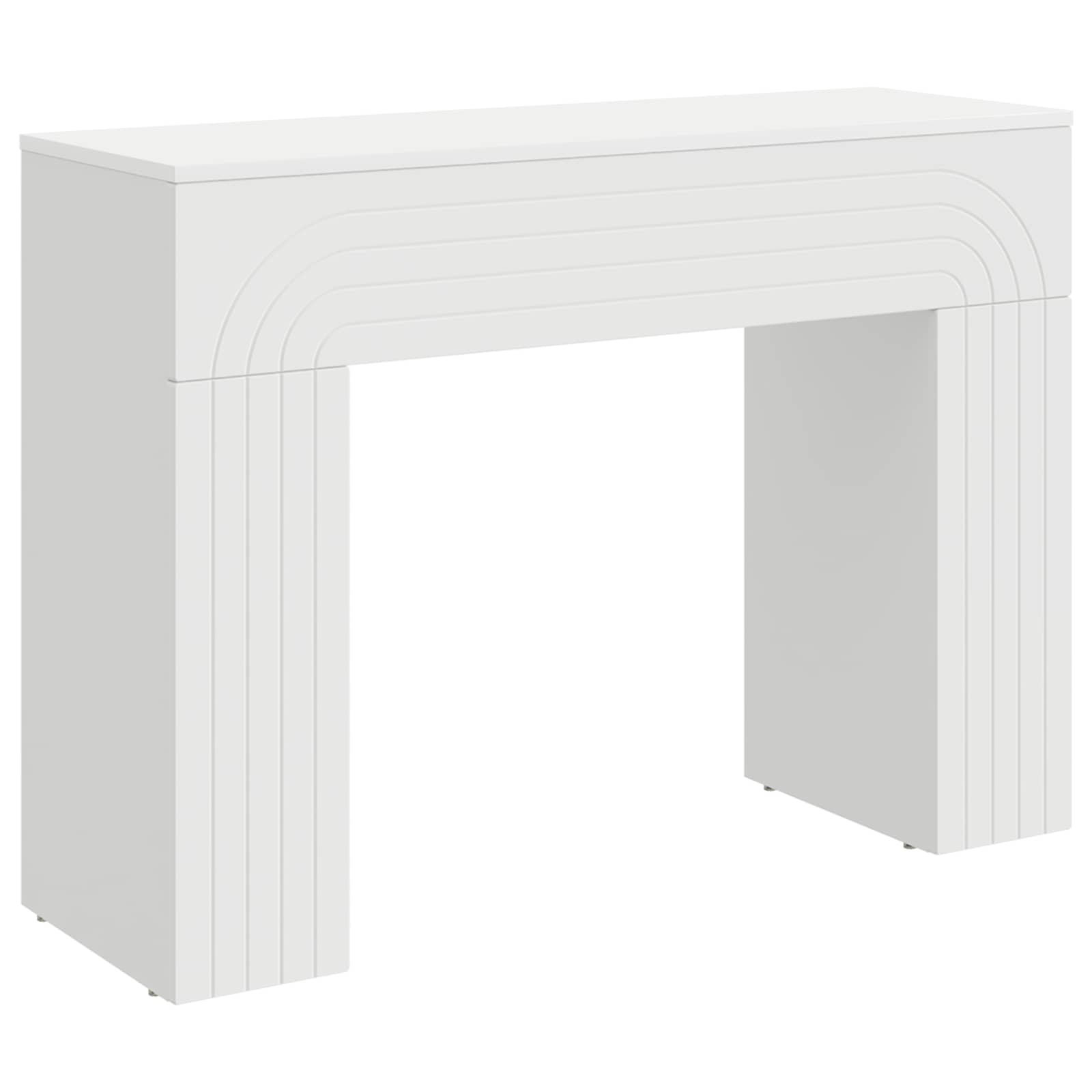 Mesa de centro Blanco 102 x 35 x 75 cm Madera de ingeniería