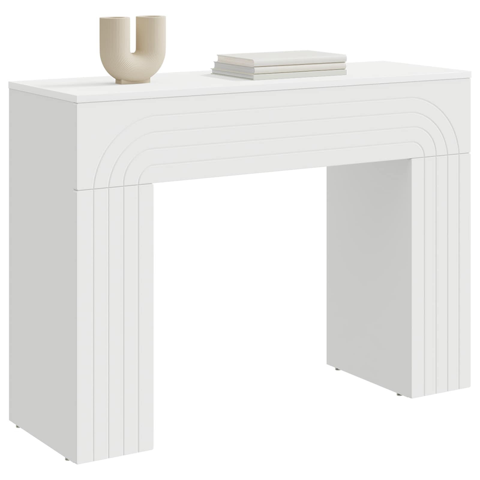 Mesa de centro Blanco 102 x 35 x 75 cm Madera de ingeniería