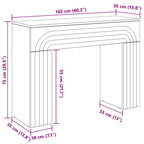 Mesa de centro Blanco 102 x 35 x 75 cm Madera de ingeniería