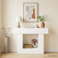 Mesa consola moderna con estante 101x30x74 cm