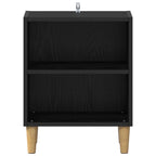 Mueble cama 2 pcs Roble Negro 40 x 30 x 50 cm