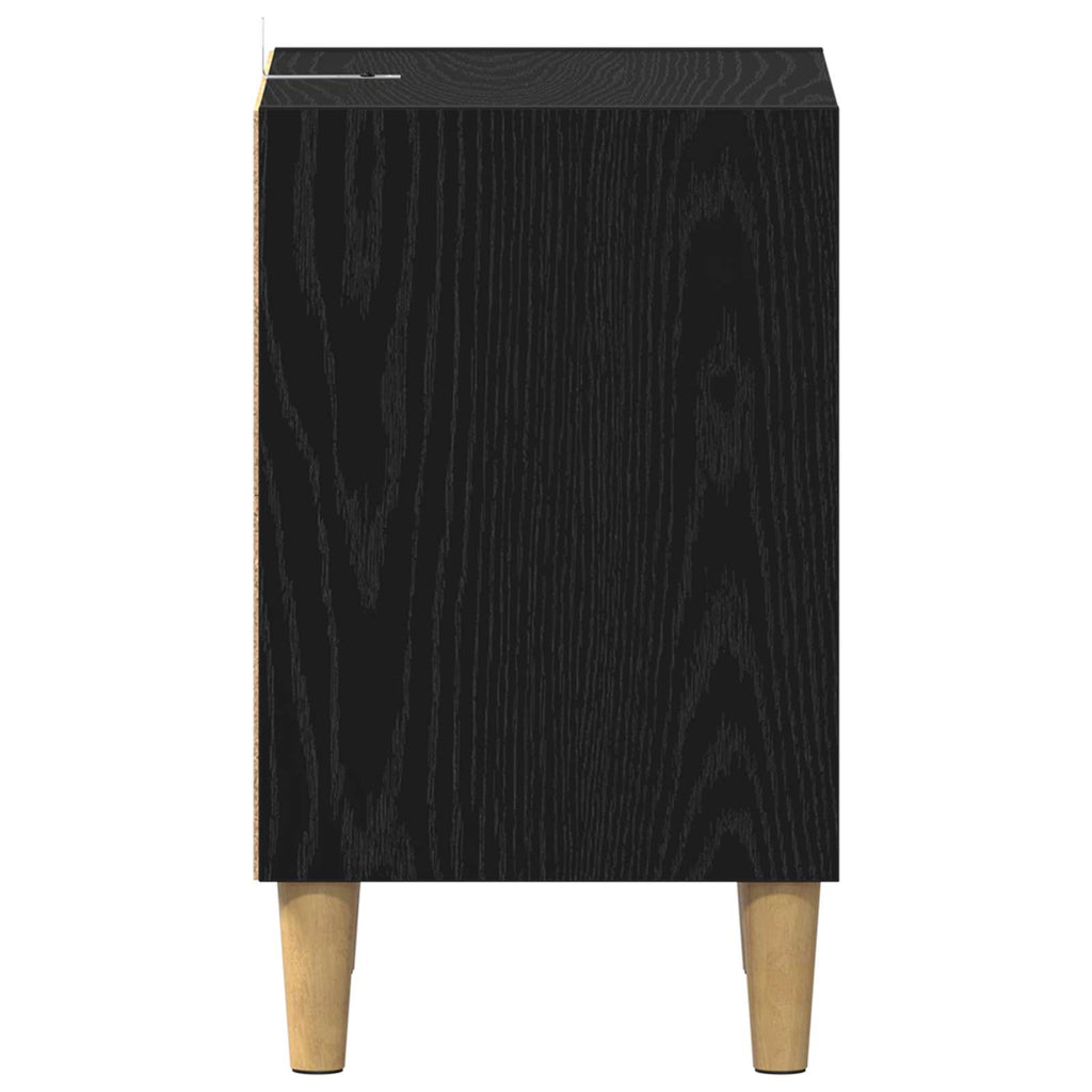 Mueble cama 2 pcs Roble Negro 40 x 30 x 50 cm