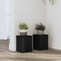 Plant stand 2 pcs Black Oak 10 x 10 x 18 cm