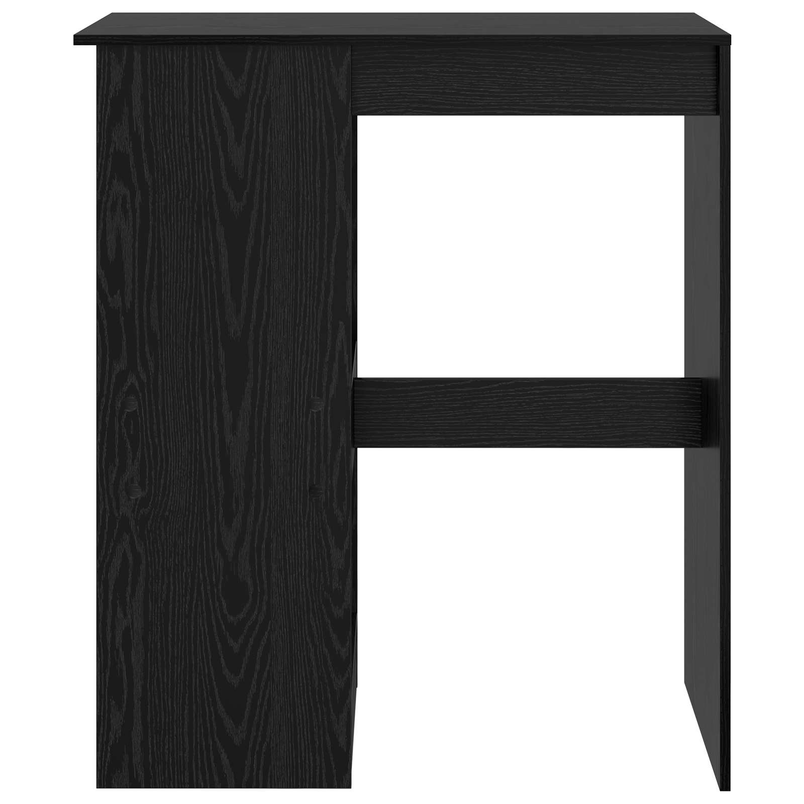Mesa de Bar con estante Roble Negro 90 x 47.5 x 103.5 cm