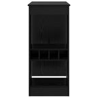 Mesa de Bar con estante Roble Negro 90 x 47.5 x 103.5 cm