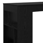 Mesa de Bar con estante Roble Negro 102 x 50 x 103,5 cm