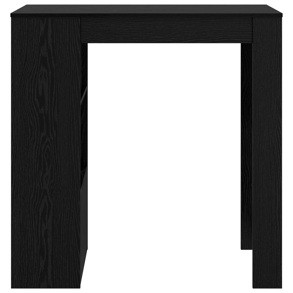Mesa de Bar con estante Roble Negro 102 x 50 x 103,5 cm