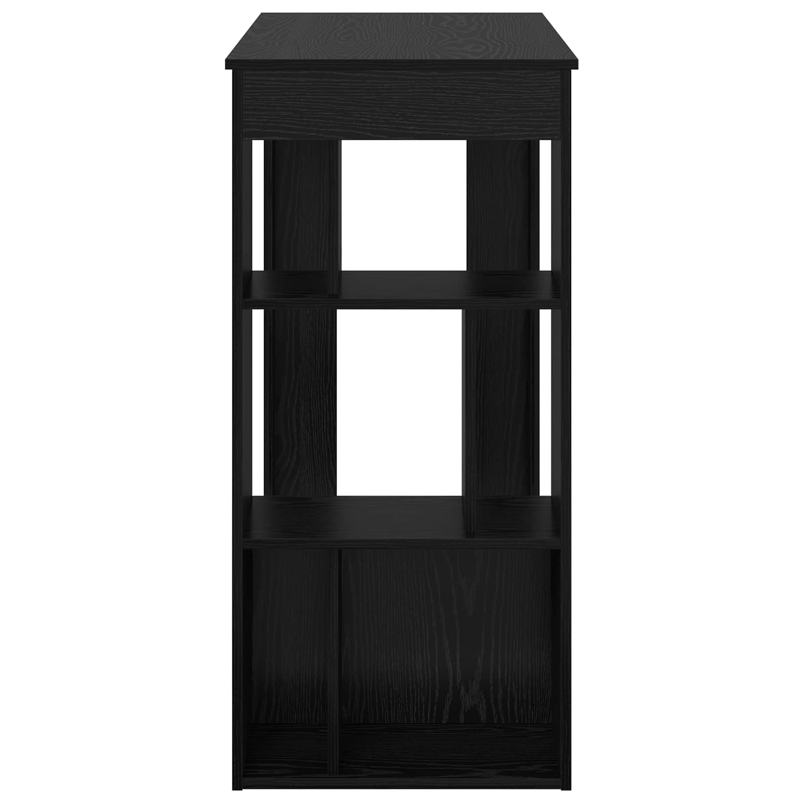 Mesa de Bar con estante Roble Negro 102 x 50 x 103,5 cm