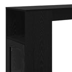 Mesa de Bar con estante Roble Negro 101 x 40 x 103,5 cm
