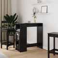 Mesa de Bar con estante Roble Negro 101 x 40 x 103,5 cm