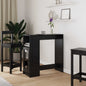 Mesa de Bar con estante Roble Negro 101 x 40 x 103,5 cm