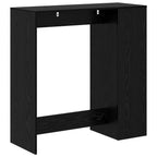 Mesa de Bar con estante Roble Negro 101 x 40 x 103,5 cm