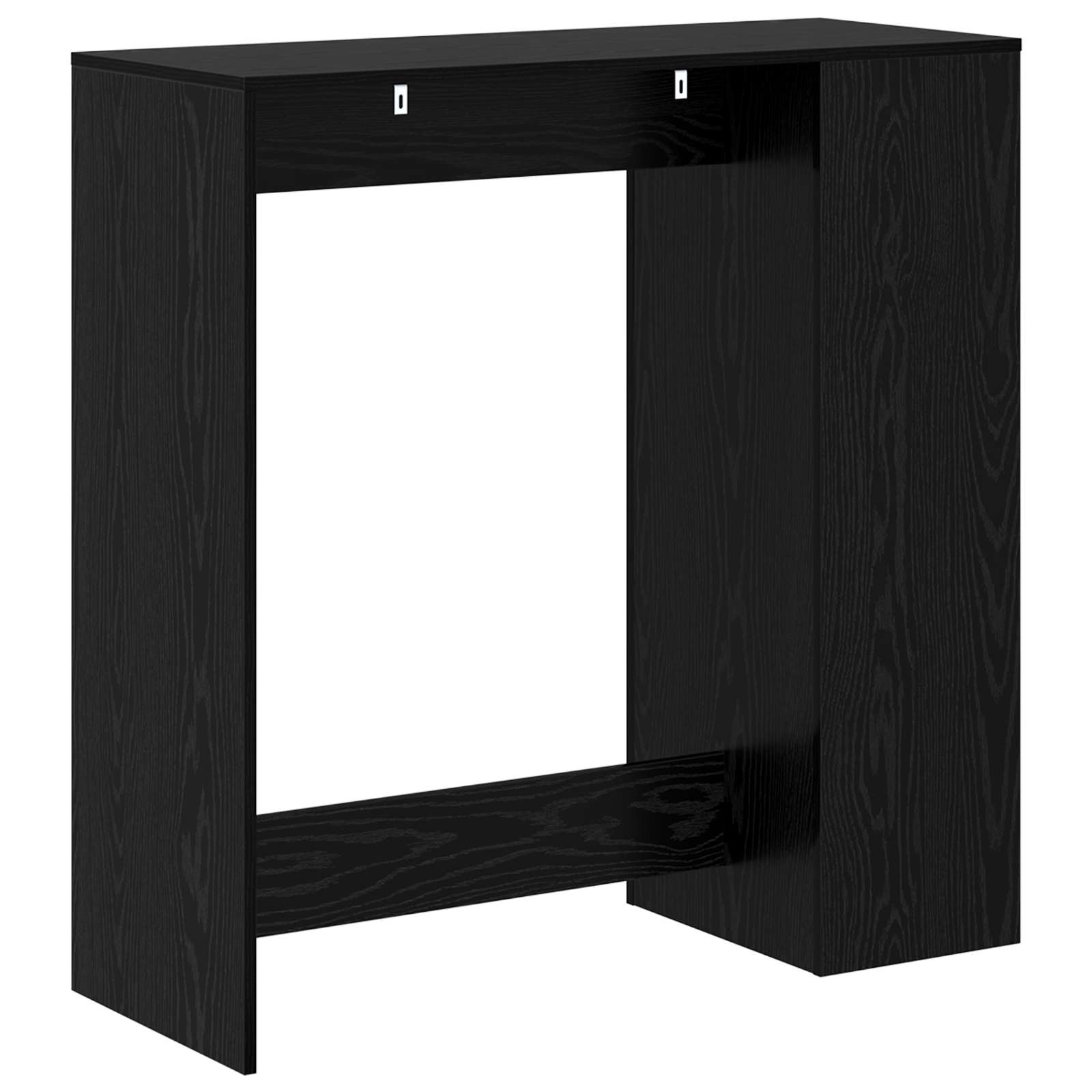 Mesa de Bar con estante Roble Negro 101 x 40 x 103,5 cm