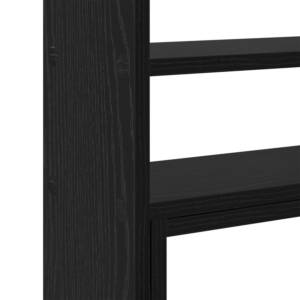 Soporte de Escritorio para Monitor Roble Negro 40 x 17 x 41 cm