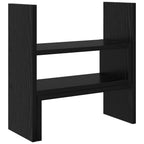 Soporte de Escritorio para Monitor Roble Negro 40 x 17 x 41 cm
