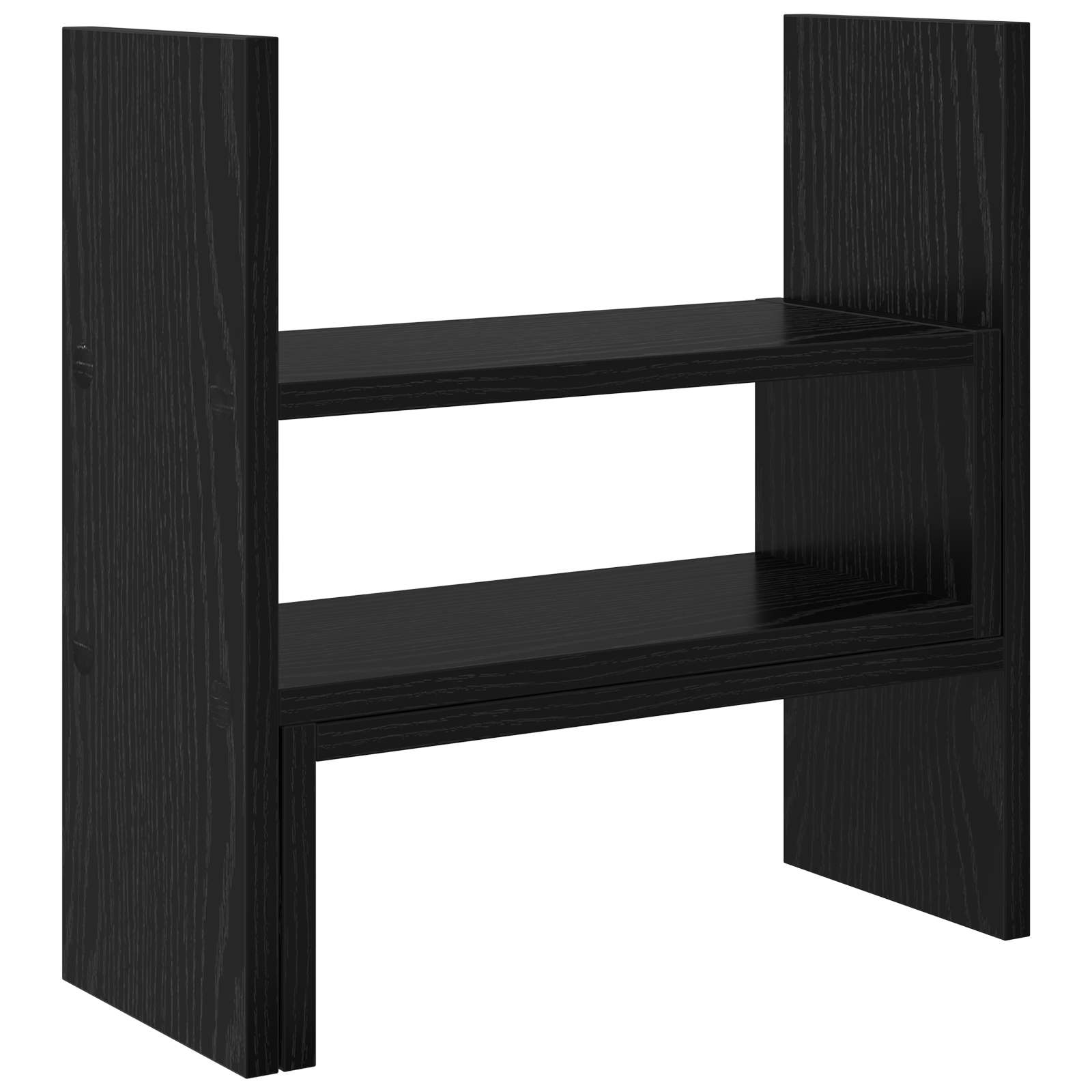 Soporte de Escritorio para Monitor Roble Negro 40 x 17 x 41 cm