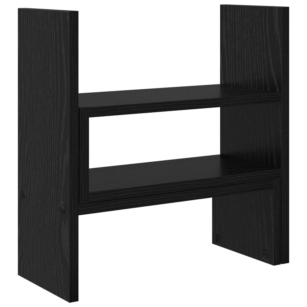 Soporte de Escritorio para Monitor Roble Negro 40 x 17 x 41 cm